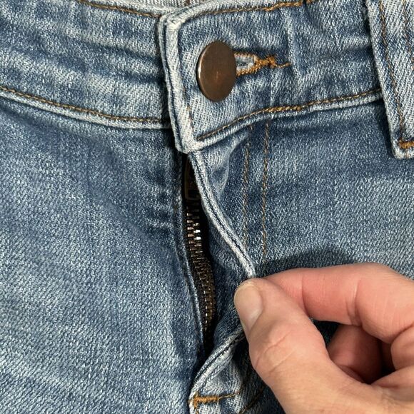 Eileen Fisher Jeans Womens Size 2 Blue Straight Leg Stretch Medium Wash Denim - Picture 9 of 16